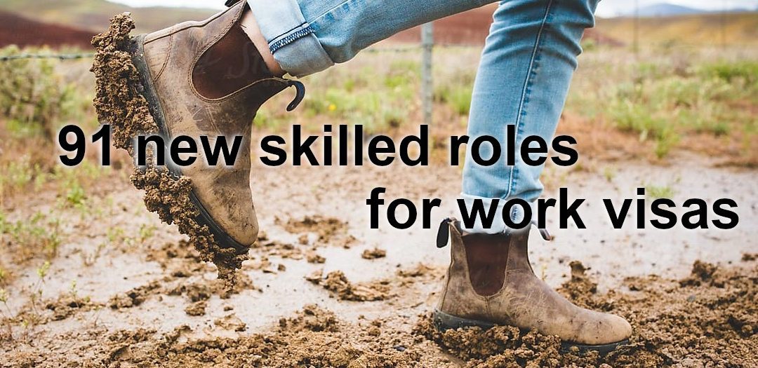91 new skilled roles for work visas